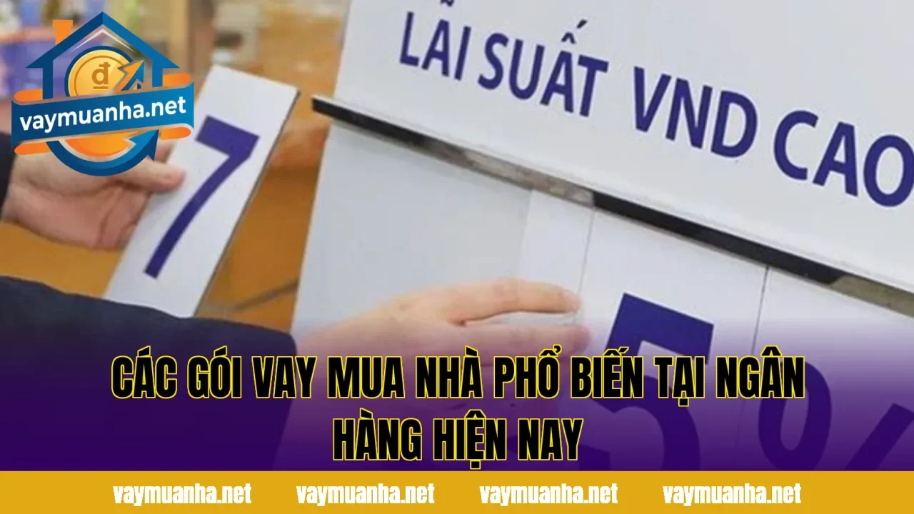 Các gói vay mua nhà phổ biến tại ngân hàng hiện nay