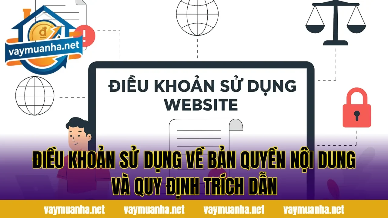 Điều khoản sử dụng về bản quyền nội dung và quy định trích dẫn