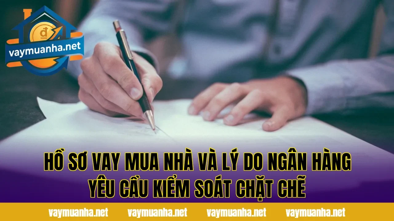 Hồ sơ vay mua nhà và lý do ngân hàng yêu cầu kiểm soát chặt chẽ