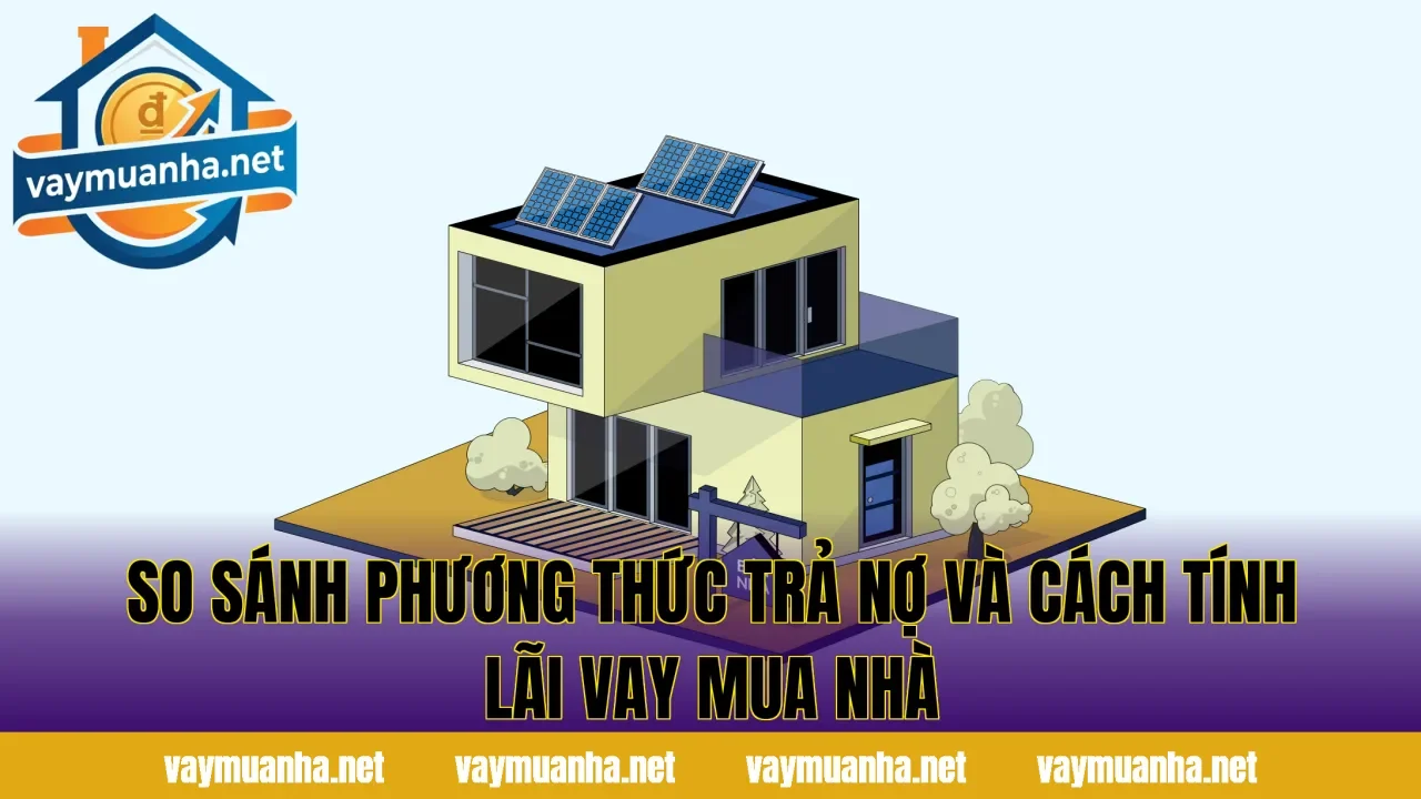 So sánh phương thức trả nợ và cách tính lãi vay mua nhà