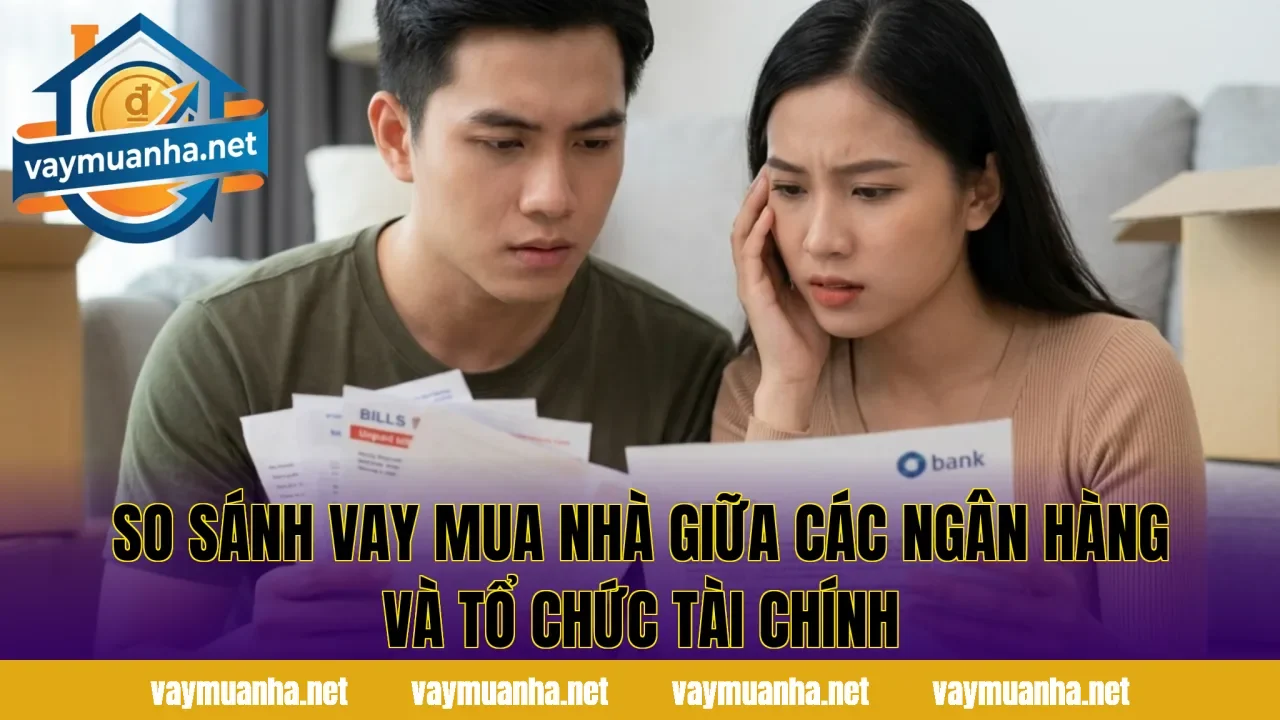 So sánh vay mua nhà giữa các ngân hàng và tổ chức tài chính